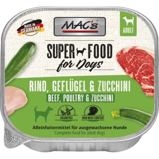 MAC's Dog Rind, Geflügel & Zucchini 10x150g