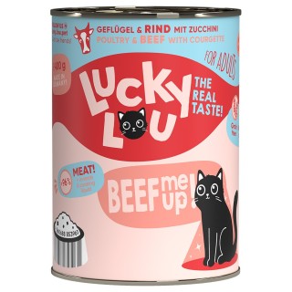 Sparpaket Lucky Lou Adult 24 x 400 g - Geflügel & Rind