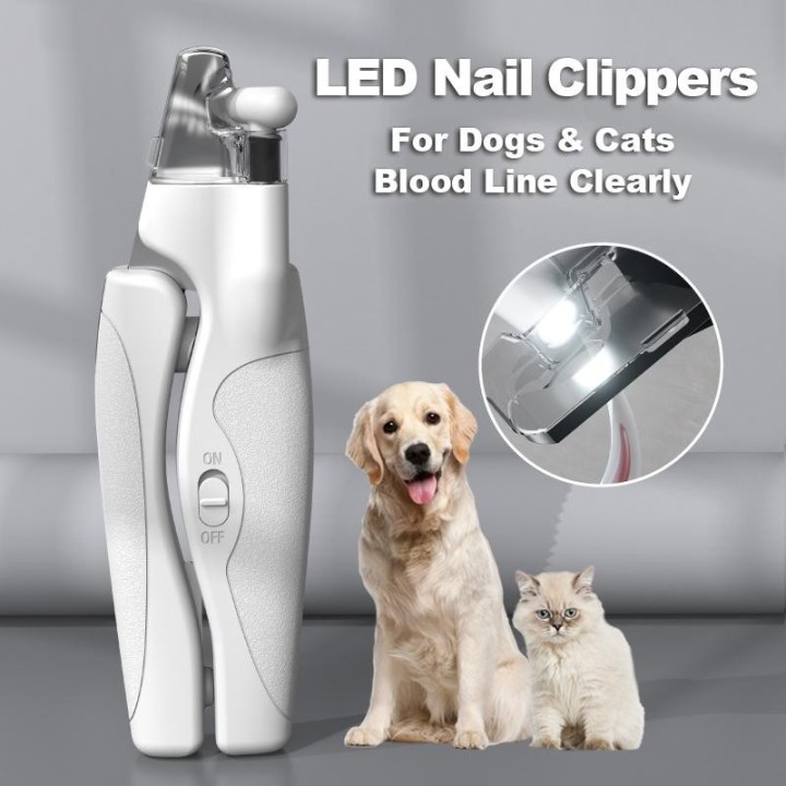 LED-Nagelknipser für Haustiere, professionelle Katzen, Kralle, Blutlinie, Schere, Hundenageltrimmer, Fellpflegeschneider für