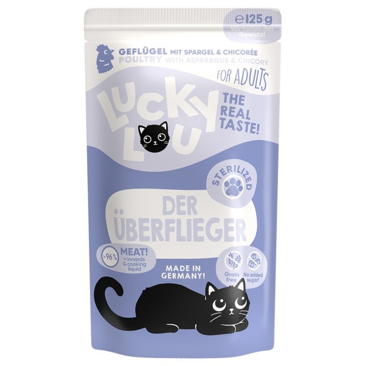 Sparpaket Lucky Lou Adult 48 x 125 g - Sterilized Geflügel