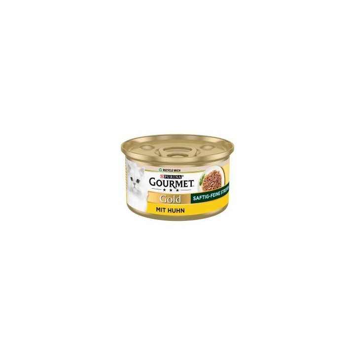 Purina Gourmet Gold Saftig feine Streifen mit Huhn