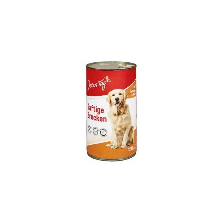 Jeden Tag Hund Saftige Brocken mit Geflügel & Reis