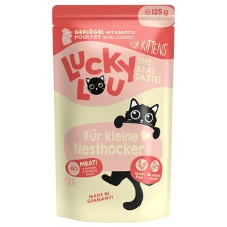 Lucky Lou Kitten 16 x 125 g - Geflügel