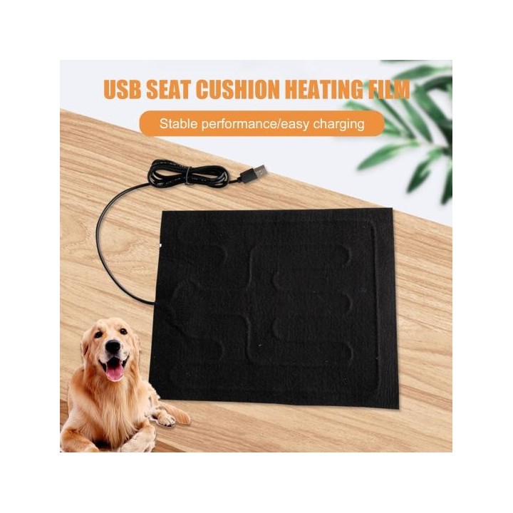 Kissen-Heizkissen-Tuch, USB-Aufladung, thermisch, dünn und weich, sofortige Erwärmung, Haustier-Heizkissen-Tuch für den Bürog