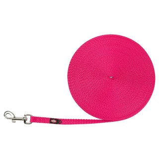 Trixie Schleppleine extra leicht, fuchsia - Größe XS–S: 15 m lang, 10 mm breit