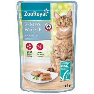 ZooRoyal Genuss Pastete mit Forelle 24x85g