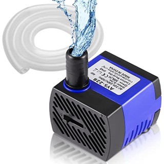 Mini-Tauchpumpe 4 W 300 l/h mit 2 Düsen für Aquarium, Teich, Brunnen, Gartensystem 12x9x7cm