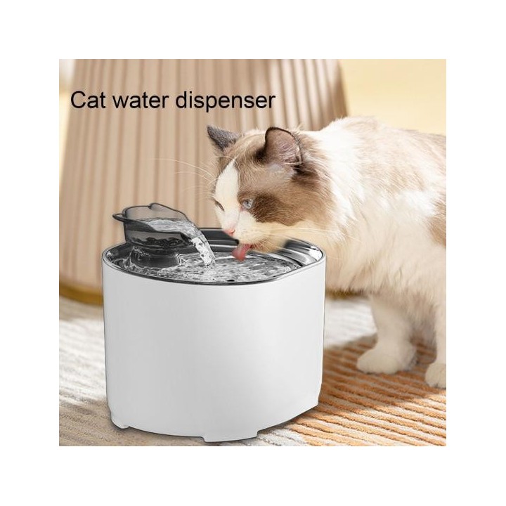 Trinkbrunnen für Katzen, besonders leise, große Kapazität, BPA-frei, Trinkwasser, Aerobic-Zyklus, Filtration, 2,2 l, Trinkspe