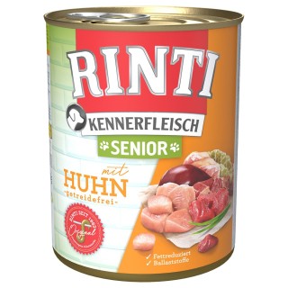 RINTI Kennerfleisch Senior - 6 x 800 g Huhn