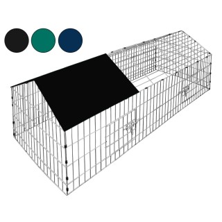 Kleintierfreilauf - Hasenfreilauf inkl Sonnenschutz 180 x 75 x 75cm grün