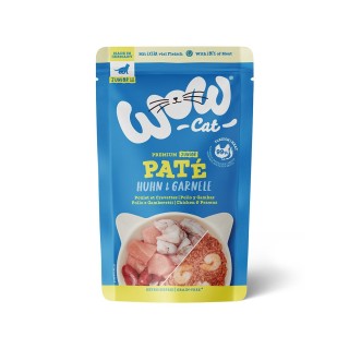WOW CAT Junior Huhn & Garnele 12x125g