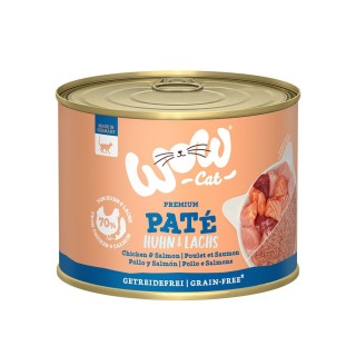 WOW CAT Adult Huhn & Lachs 6x200g