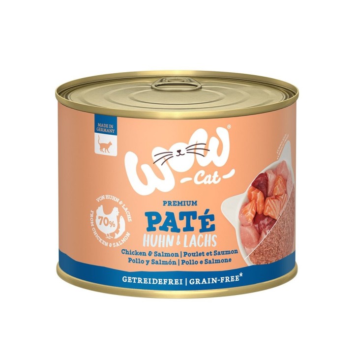 WOW CAT Adult Huhn & Lachs 6x200g