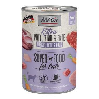 MAC's Cat Kitten Pute, Rind & Ente 6x400g