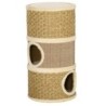 PawHut Katzenkratzbaum Kratztonne 3 Ebenen mit Sisal und Plüsch 37,5x37,5x70cm ideal für Katzenliebhaber   Aosom.de