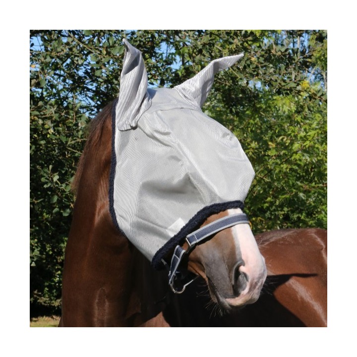 Horseware Fliegenmaske Amigo Fly Mask - silver/navy