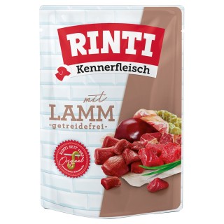 Sparpaket RINTI Kennerfleisch Pouches 20 x 400 g - Lamm