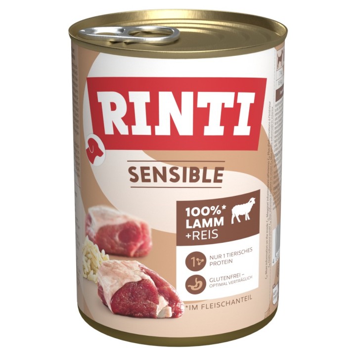RINTI Sensible 6 x 400 g - Lamm & Reis