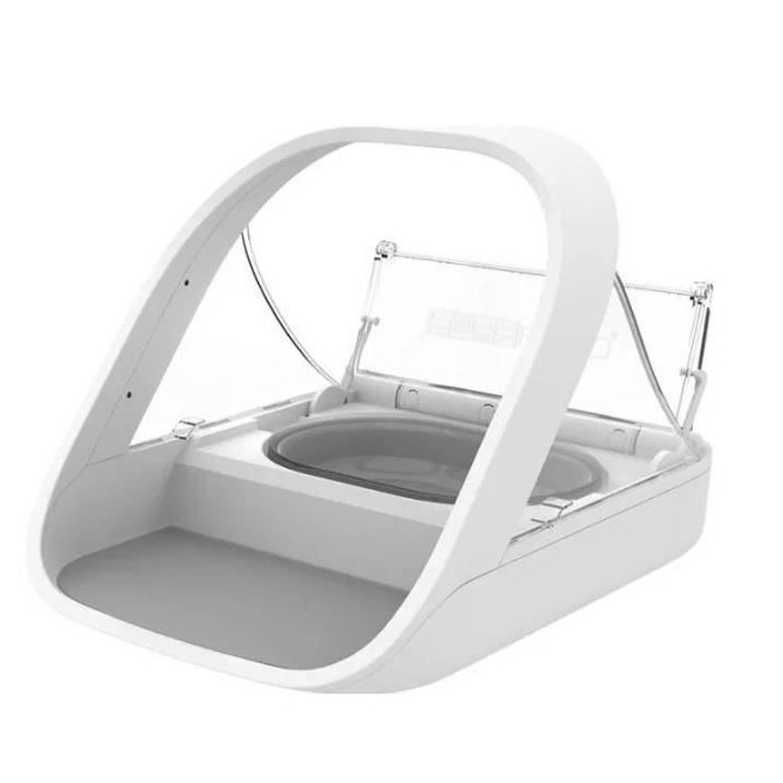 SUREFEED Elektronischer Chips-Spender für Lebensmittel/Knabbereien – Weiß (Einzelschale, Doppelschale, Matte und Medaillon)