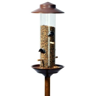 Futtersäule mit Ständer, bronze