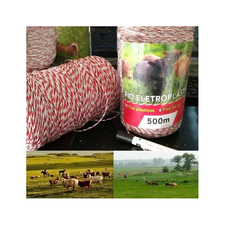 500 m elektrisches tragbares Zaun-Poly-Drahtseil für Bauernhof, Garten, Tiergehege 2mm*500m