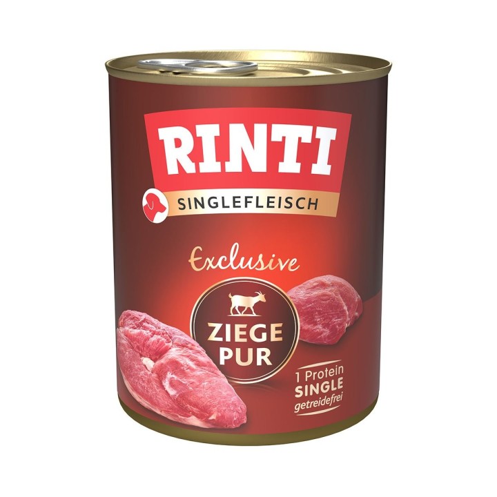 Rinti Singlefleisch Exclusive Ziege Pur 6x800g