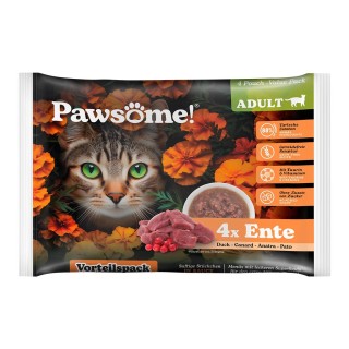 Pawsome Adult Ente Vorteilspack 4x85g
