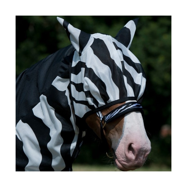 Bucas Buzz-Off Fly Mask - zebra - Fliegenmaske