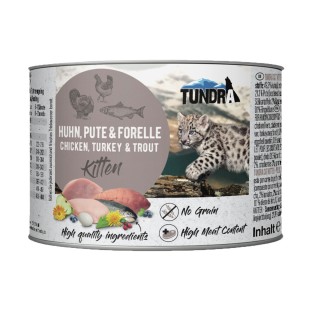 Tundra Cat Kitten Huhn, Pute & Forelle 6x200g