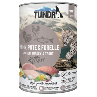 Tundra Cat Kitten Huhn, Pute & Forelle 6x400g