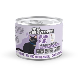 Joe & Pepper Cat Huhn pur mit Süßkartoffeln 6x200g
