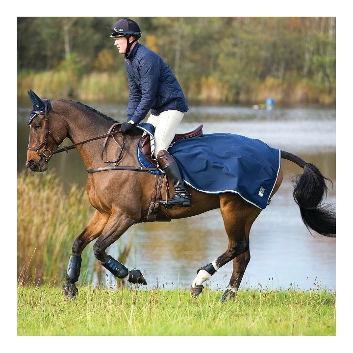 Horseware Rambo Grand Prix Competition Sheet - Navy Beige, Baby Blue&Navy