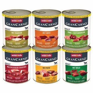 animonda GranCarno Adult 6x800g Kräftige Variation Mixpack II