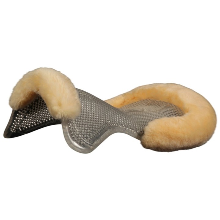 Acavallo Gelpad Therapeutic 1/2 Lammfellrand - transparent/natur