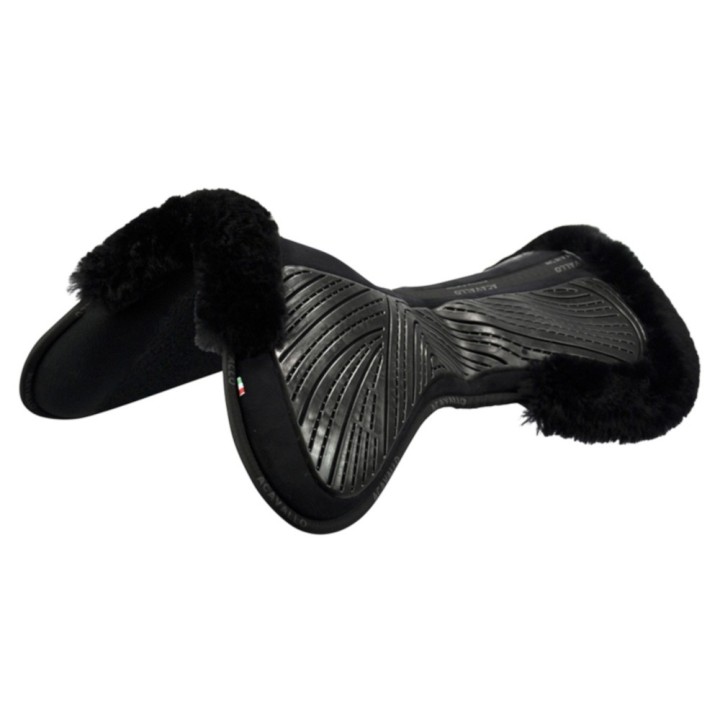 Acavallo CC Gel & Memory Foam Half Pad Lammfell - schwarz