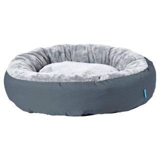 ZooRoyal Kuschelbett Milo rund für Hunde & Katzen Ø 75x20 cm anthrazit