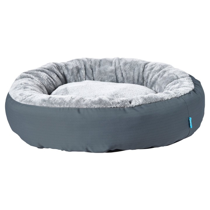 ZooRoyal Kuschelbett Milo rund für Hunde & Katzen Ø 75x20 cm anthrazit