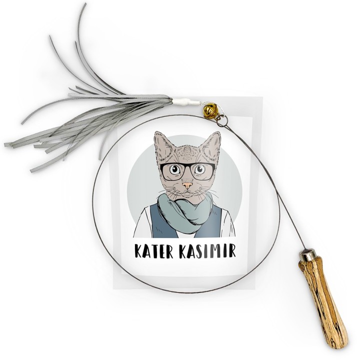 Kater Kasimir Katzenangel mit Bändern - 1 Stück