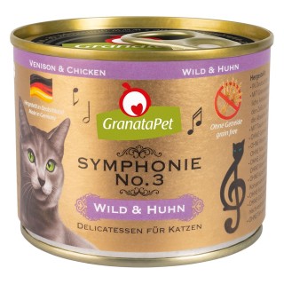 GranataPet Symphonie 6 x 200 g - Wild & Huhn