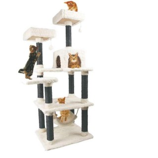 Kratzbaum "White Cat", weiß, Höhe: 155cm