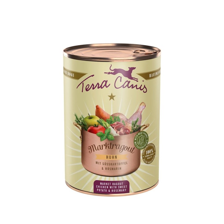Terra Canis Marktragout Huhn mit Süßkartoffel 6x385g
