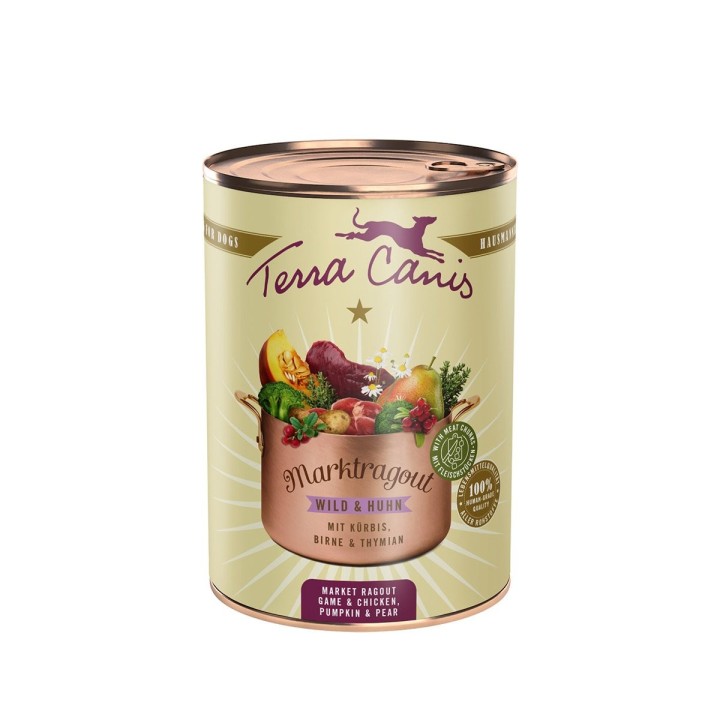 Terra Canis Marktragout Wild und Huhn mit Kürbis 6x385g