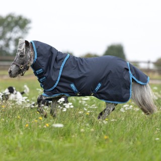 Horseware Amigo Hero 6 Petite Plus Turnout Medium 200g - Navy/Electric Blue