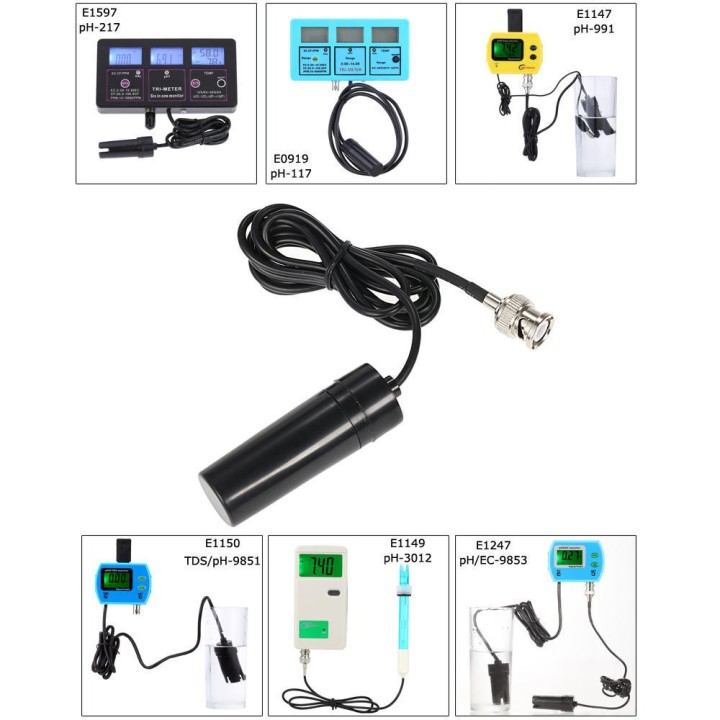 BNC Electrode Probe Connector Hydroponic PH Aquarium Controller Meter NewBusiness & Industrie, Elektronik & Messtechnik, Elek