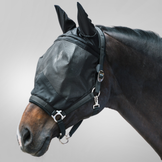 Waldhausen Fliegenmaske Premium mit Halfter mit Ohrenschutz