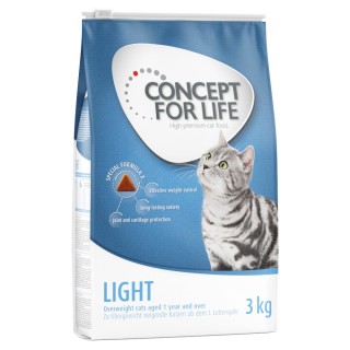 Sparpaket Concept for Life Trockennahrung zum Vorteilspreis - Light Adult (3 x 3 kg)