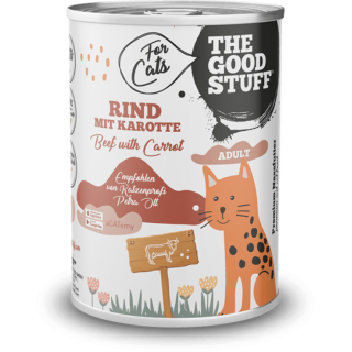 The Goodstuff RIND & KAROTTE Adult Katzen Nassfutter - 400 g