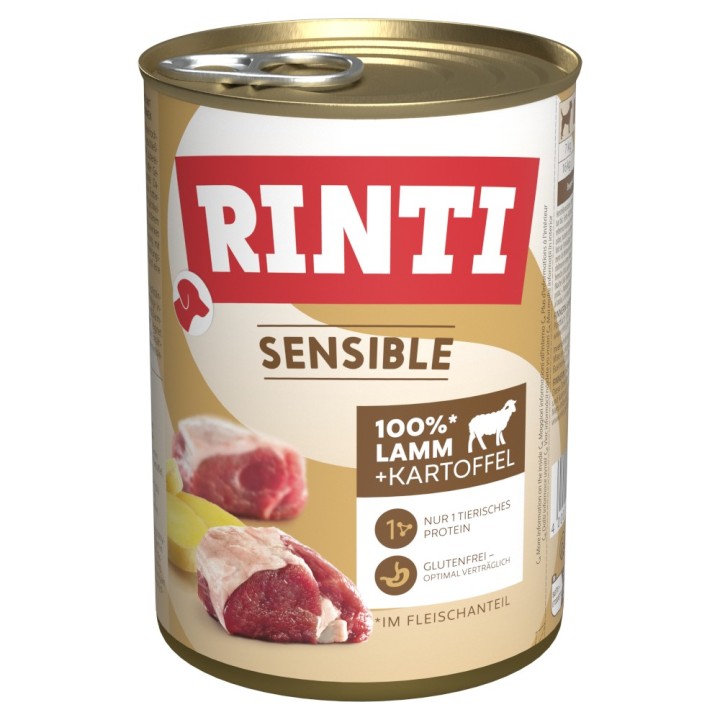 RINTI Sensible 6 x 400 g - Lamm & Kartoffeln