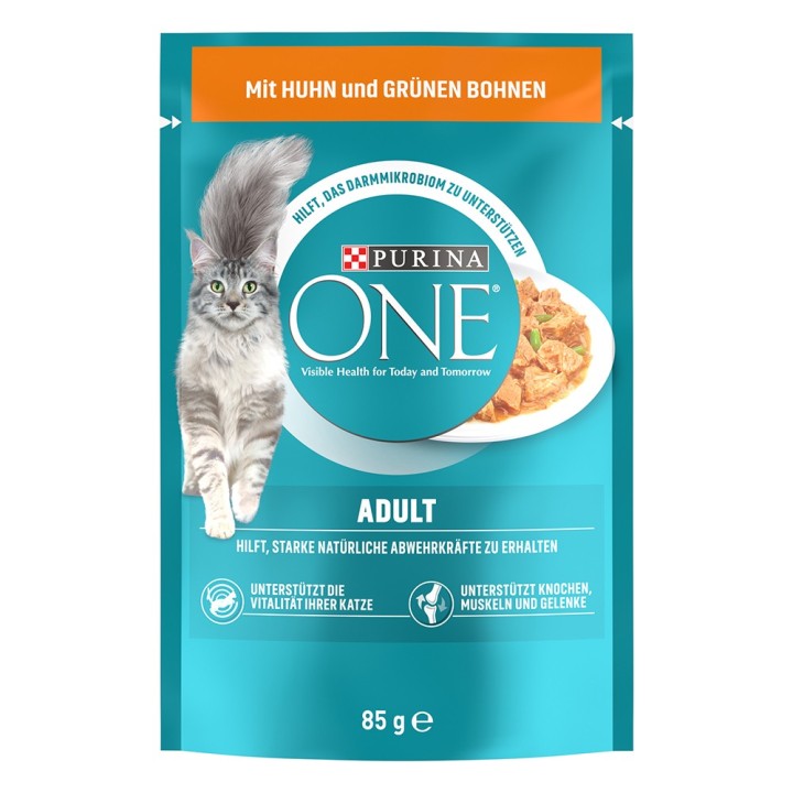 PURINA ONE Adult - Huhn & grüne Bohnen (13 x 85 g)