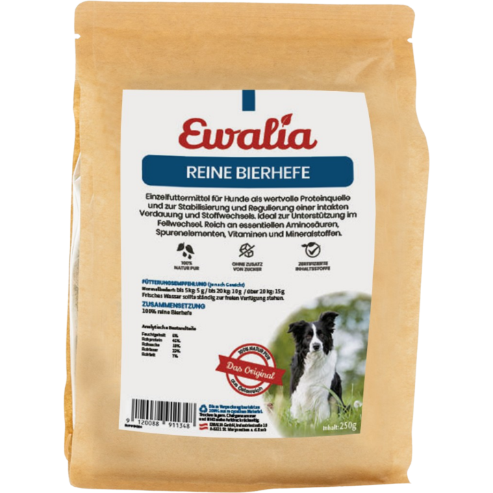 Ewalia Reine Bierhefe für Hunde - 250 g